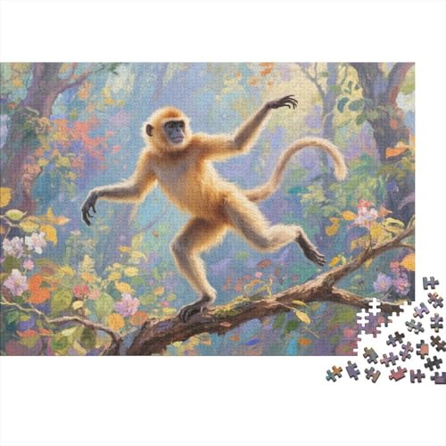 Goldener AFFE 1000-teilige Puzzles Für Erwachsene,Tropischer Regenwald EIN Unmögliches Geschicklichkeitsspiel Intelligenz-Puzzle Home-Dekoration 1000pcs (75x50cm) von YYVKPMLXC