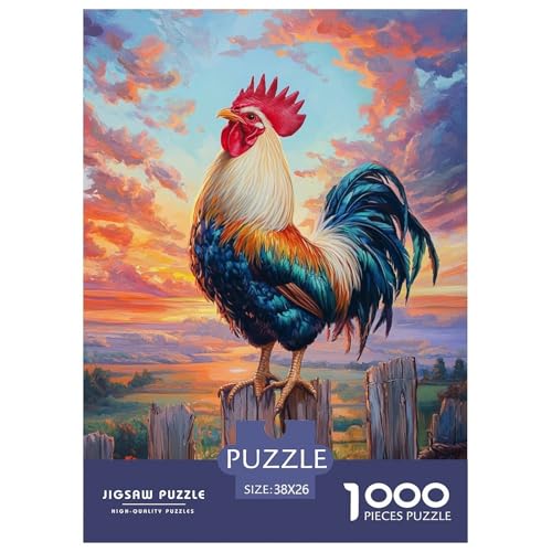 Hahn 1000-stückiges Puzzle Für Erwachsene,Sonnuntergangslandschaft EIN Unmögliches Geschicklichkeitsspiel Intelligenz-Puzzle Home-Dekoration 38x26cm/1000pcs Hahn 1000-stückiges Puzzle Für Erwachsene,Sonnuntergangslandschaft EIN Unmögliches Geschicklichkeitsspiel Intelligenz-Puzzle Home-Dekoration 38x26cm/1000pcs von YYVKPMLXC