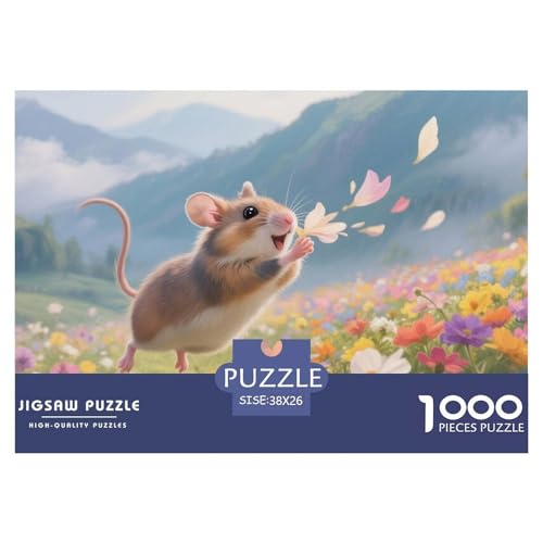 Hamster 1000-teiliges Puzzle Für Erwachsene,Spring Blumenfeldszene Anspruchsvolles Intelligenz-Puzzle Spielzeug, Familien-Puzzlespiel Home-Dekoration 38x26cm/1000pcs Hamster 1000-teiliges Puzzle Für Erwachsene,Spring Blumenfeldszene Anspruchsvolles Intelligenz-Puzzle Spielzeug, Familien-Puzzlespiel Home-Dekoration 38x26cm/1000pcs von YYVKPMLXC