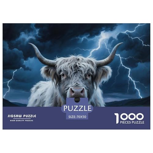 Hochlandrinder 1000-teiliges Puzzle Für Erwachsene,Gewitter Wilderness Herausforderungsspielzeug Denksport-Puzzle Home-Dekoration 70x50cm/1000pcs Hochlandrinder 1000-teiliges Puzzle Für Erwachsene,Gewitter Wilderness Herausforderungsspielzeug Denksport-Puzzle Home-Dekoration 70x50cm/1000pcs von YYVKPMLXC