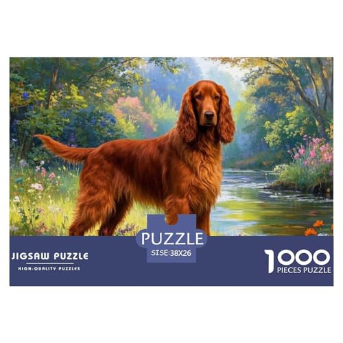 Irish Setter 1000-stückiges Puzzle Für Erwachsene,Spring Natürliche Landschaft Denksport-Puzzle Herausforderungsspielzeug, Familien-Puzzlespiel Home-Dekoration 38x26cm/1000pcs Irish Setter 1000-stückiges Puzzle Für Erwachsene,Spring Natürliche Landschaft Denksport-Puzzle Herausforderungsspielzeug, Familien-Puzzlespiel Home-Dekoration 38x26cm/1000pcs von YYVKPMLXC