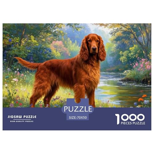 Irish Setter 1000-teiliges Puzzle Für Erwachsene,Spring Natürliche Landschaft Herausforderungsspielzeug Denksport-Puzzle Home-Dekoration 70x50cm/1000pcs Irish Setter 1000-teiliges Puzzle Für Erwachsene,Spring Natürliche Landschaft Herausforderungsspielzeug Denksport-Puzzle Home-Dekoration 70x50cm/1000pcs von YYVKPMLXC