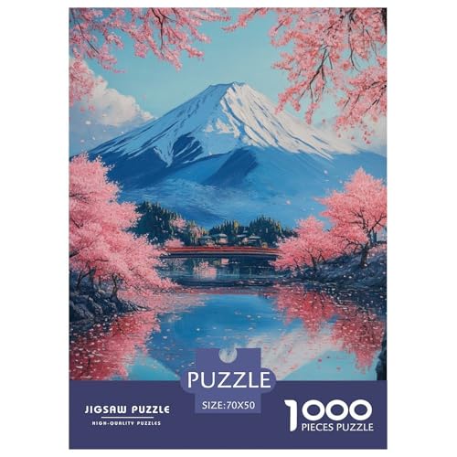 Kirschblüte 1000-teiliges Puzzle Für Erwachsene,Berg-Wasserreflex Herausforderungsspielzeug Intelligenz-Puzzle Lernspiel Spielzeug Home-Dekoration 70x50cm/1000pcs Kirschblüte 1000-teiliges Puzzle Für Erwachsene,Berg-Wasserreflex Herausforderungsspielzeug Intelligenz-Puzzle Lernspiel Spielzeug Home-Dekoration 70x50cm/1000pcs von YYVKPMLXC