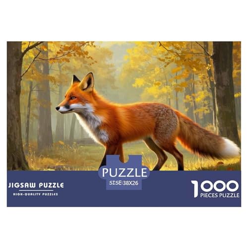 Kleiner Fuchs 1000-teiliges Puzzle Für Erwachsene,Herbstwald Landscape Herausforderungsspielzeug Intelligenz-Puzzle Lernspiel Spielzeug Home-Dekoration 38x26cm/1000pcs Kleiner Fuchs 1000-teiliges Puzzle Für Erwachsene,Herbstwald Landscape Herausforderungsspielzeug Intelligenz-Puzzle Lernspiel Spielzeug Home-Dekoration 38x26cm/1000pcs von YYVKPMLXC