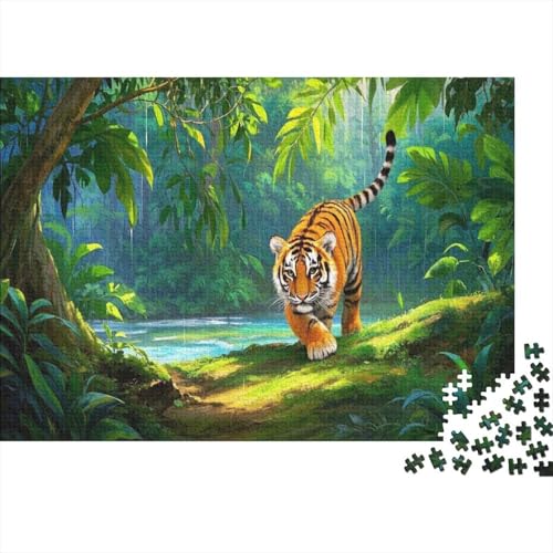 Kleines Wildschwein Puzzle Aus 1000 Stücken Für Erwachsene Tropical RainSavannenlandschaft EIN Unmögliches GeschicklichkeitsspielLernspiel Spielzeug Geschenk Home-Dekoration 1000pcs (75x50cm) von YYVKPMLXC