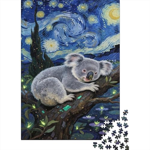 Koala 1000-stückiges Puzzle Für Erwachsene, Herausforderungsspielzeug Fantastischer Sternenhimmel Figurenpuzzle Familien-Puzzlespiel Home-Dekoration 1000pcs (75x50cm) von YYVKPMLXC