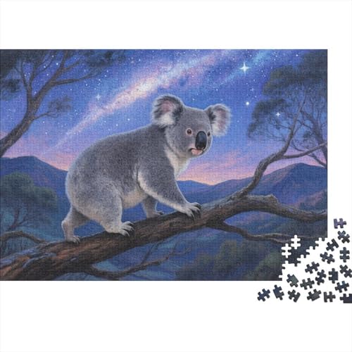 Koala 1000-teilige Puzzles Für Erwachsene,Galaxienwald EIN Unmögliches Geschicklichkeitsspiel Familien-Puzzlespiel Home-Dekoration 1000pcs (75x50cm) von YYVKPMLXC