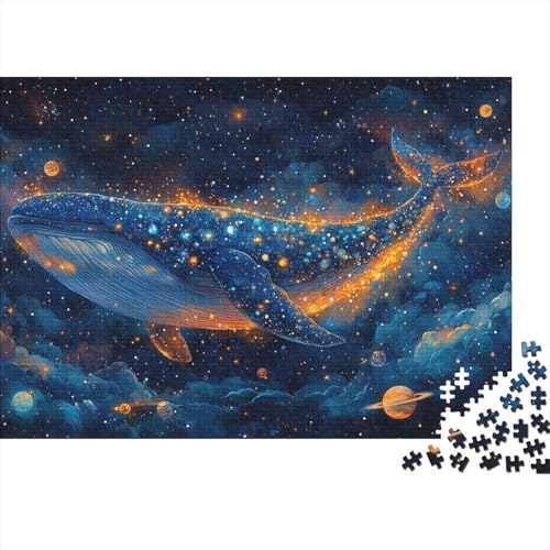 Kunpeng Puzzle Mit 1000 Teilen Für Erwachsene Sternenhimmel Whale EIN Unmögliches Geschicklichkeitsspiel Schnipselpuzzle Lernspiel Spielzeug Geschenk Home-Dekoration 1000pcs (75x50cm) von YYVKPMLXC