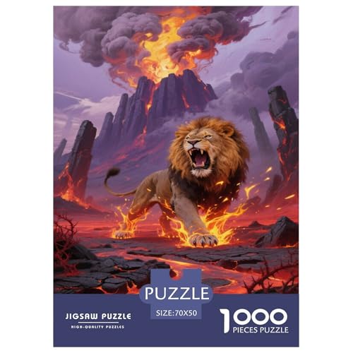 Löwe 1000-stückiges Puzzle Für Erwachsene,Fantastischer Vulkan Anspruchsvolles Spielzeug Familien-Puzzlespiel Home-Dekoration 70x50cm/1000pcs Löwe 1000-stückiges Puzzle Für Erwachsene,Fantastischer Vulkan Anspruchsvolles Spielzeug Familien-Puzzlespiel Home-Dekoration 70x50cm/1000pcs von YYVKPMLXC