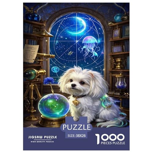 Malteser Welpe 1000-stückiges Puzzle Für Erwachsene,Astronomische Elemente Anspruchsvolles Spielzeug Familien-Puzzlespiel Home-Dekoration 38x26cm/1000pcs Malteser Welpe 1000-stückiges Puzzle Für Erwachsene,Astronomische Elemente Anspruchsvolles Spielzeug Familien-Puzzlespiel Home-Dekoration 38x26cm/1000pcs von YYVKPMLXC