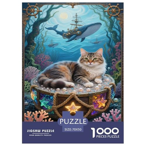 Manx-Kater 1000-teilige Puzzles Für Erwachsene,Meerestiere EIN Unmögliches Geschicklichkeitsspiel Intelligenz-Puzzle Home-Dekoration 70x50cm/1000pcs Manx-Kater 1000-teilige Puzzles Für Erwachsene,Meerestiere EIN Unmögliches Geschicklichkeitsspiel Intelligenz-Puzzle Home-Dekoration 70x50cm/1000pcs von YYVKPMLXC