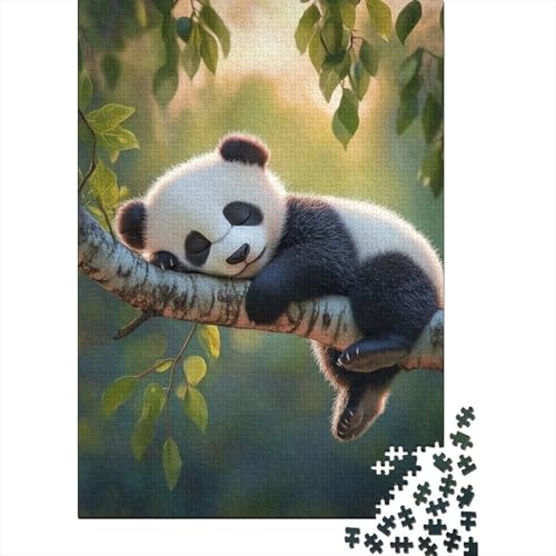 Panda 1000-stückiges Puzzle Für Erwachsene Süße Haustier Anspruchsvolles Spielzeug Holzpuzzles Familien-Puzzlespiel Home-Dekoration 1000pcs (75x50cm) von YYVKPMLXC