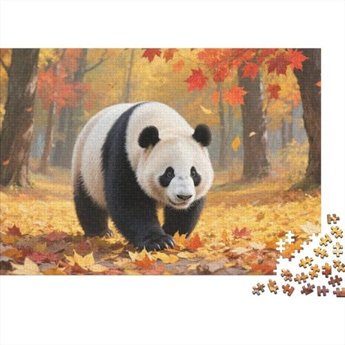 Panda 1000-teilige Puzzles Für Erwachsene,Herbstwald Anspruchsvolles Spielzeug Denksport-Puzzle Home-Dekoration 1000pcs (75x50cm) von YYVKPMLXC