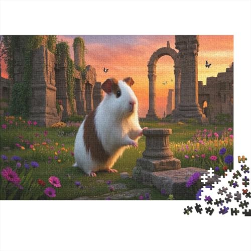 Peruvian Meerschweinchen 1000-teiliges Puzzle Für Erwachsene Brunnenlandschaft Anspruchsvolles Spielzeug Holzpuzzles Lernspiel Spielzeug Geschenk Home-Dekoration 1000pcs (75x50cm) von YYVKPMLXC