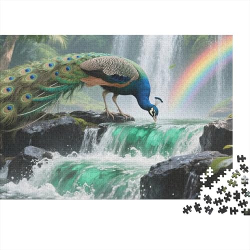 Pfau 1000-stückiges Puzzle Für Erwachsene,Regenwald Wunder EIN Unmögliches Geschicklichkeitsspiel Intelligenz-Puzzle Home-Dekoration 1000pcs (75x50cm) von YYVKPMLXC