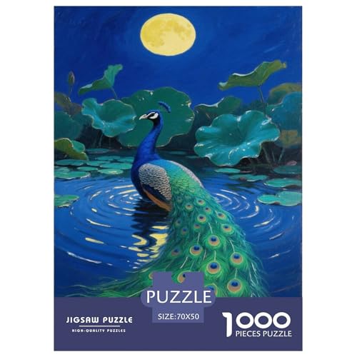 Pfau 1000-teiliges Puzzle Für Erwachsene,Friedlicher Lotos-Teich Herausforderungsspielzeug Intelligenz-Puzzle Lernspiel Spielzeug Home-Dekoration 70x50cm/1000pcs Pfau 1000-teiliges Puzzle Für Erwachsene,Friedlicher Lotos-Teich Herausforderungsspielzeug Intelligenz-Puzzle Lernspiel Spielzeug Home-Dekoration 70x50cm/1000pcs von YYVKPMLXC