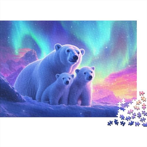 Polarbär Puzzle Mit 1000 Teilen Für Erwachsene Traditionelle Architektur EIN Unmögliches Geschicklichkeitsspiel Holzpuzzles Familien-Puzzlespiel Home-Dekoration 1000pcs (75x50cm) von YYVKPMLXC