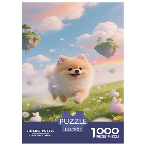 Pomeranier Puppy Dog 1000-teilige Puzzles Für Erwachsene,Frühlingslandschaft Anspruchsvolles Denksport-Puzzle Spielzeug, Familien-Puzzlespiel 70x50cm/1000pcs Pomeranier Puppy Dog 1000-teilige Puzzles Für Erwachsene,Frühlingslandschaft Anspruchsvolles Denksport-Puzzle Spielzeug, Familien-Puzzlespiel 70x50cm/1000pcs von YYVKPMLXC