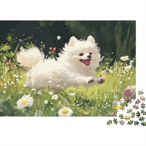 Pomeranier Puzzle Mit 1000 Teilen Für Erwachsene Cute Haustier EIN Unmögliches Geschicklichkeitsspiel Schnipselpuzzle Lernspiel Spielzeug Geschenk Home-Dekoration 1000pcs (75x50cm) von YYVKPMLXC