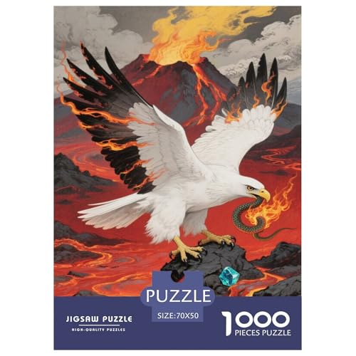 Puzzle Adler Mit 1000 Teilen Für Erwachsene,Fantasy Vulkanlandschaft EIN Unmögliches Geschicklichkeitsspiel Lernspiel Spielzeug Geschenk Home-Dekoration 70x50cm/1000pcs Puzzle Adler Mit 1000 Teilen Für Erwachsene,Fantasy Vulkanlandschaft EIN Unmögliches Geschicklichkeitsspiel Lernspiel Spielzeug Geschenk Home-Dekoration 70x50cm/1000pcs von YYVKPMLXC