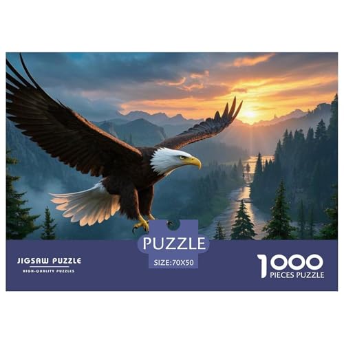 Puzzle Adler Mit 1000 Teilen Für Erwachsene,Sonnenuntergang Landschaft EIN Unmögliches Geschicklichkeitsspiel Lernspiel Spielzeug Geschenk Home-Dekoration 70x50cm/1000pcs Puzzle Adler Mit 1000 Teilen Für Erwachsene,Sonnenuntergang Landschaft EIN Unmögliches Geschicklichkeitsspiel Lernspiel Spielzeug Geschenk Home-Dekoration 70x50cm/1000pcs von YYVKPMLXC