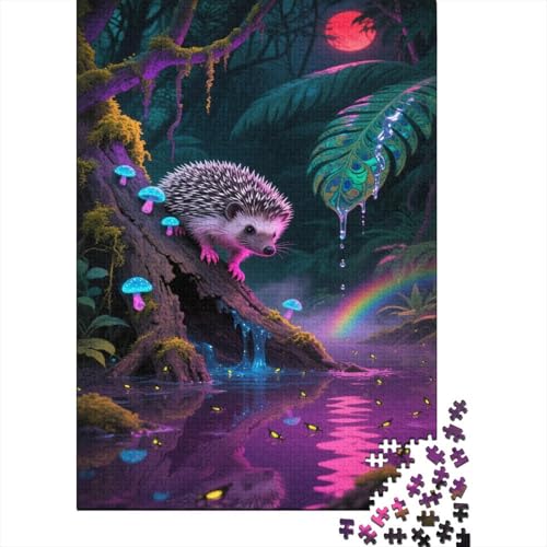 Puzzle Afrikanischer Zwergigel Aus 1000 Stücken Für Erwachsene, Magischer Dschungel EIN Unmögliches Geschicklichkeitsspiel Figurenpuzzle Lernspiel Spielzeug Geschenk Home-Dekoration 1000pcs (75x50cm) Puzzle Afrikanischer Zwergigel Aus 1000 Stücken Für Erwachsene, Magischer Dschungel EIN Unmögliches Geschicklichkeitsspiel Figurenpuzzle Lernspiel Spielzeug Geschenk Home-Dekoration 1000pcs (75x50cm) von YYVKPMLXC