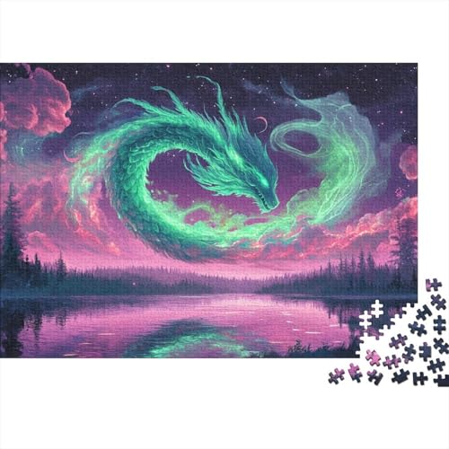 Puzzle Aus 1000 Stücken Für Erwachsene Drache EIN Unmögliches Geschicklichkeitsspiel Sumpflandschaft Formpuzzel Lernspiel Spielzeug Geschenk Home-Dekoration 1000pcs (75x50cm) von YYVKPMLXC