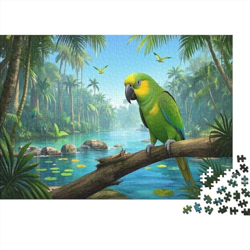 Puzzle Aus 1000 Stücken Für Erwachsene Papagei Anspruchsvolles Spielzeug Holzpuzzles Familien-Puzzlespiel Home-Dekoration 1000pcs (75x50cm) von YYVKPMLXC