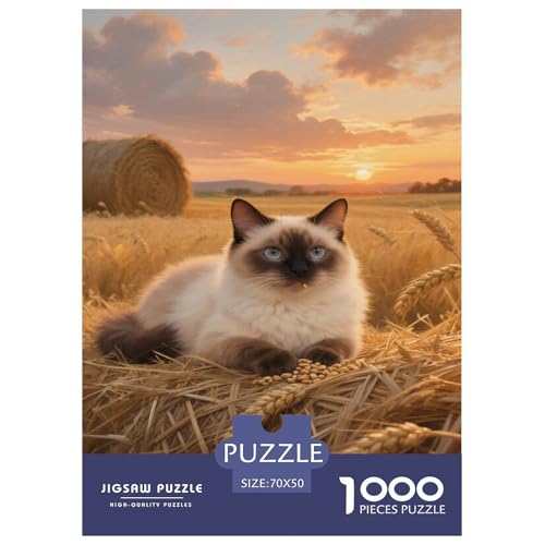 Puzzle Balinesenkater 1000 Teilen Für Erwachsene,Dämmerungslandschaft Intelligenz-Puzzle Herausforderungsspielzeug, Familien-Puzzlespiel Home-Dekoration 70x50cm/1000pcs Puzzle Balinesenkater 1000 Teilen Für Erwachsene,Dämmerungslandschaft Intelligenz-Puzzle Herausforderungsspielzeug, Familien-Puzzlespiel Home-Dekoration 70x50cm/1000pcs von YYVKPMLXC