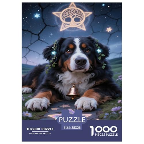 Puzzle Berner Sennenhund Mit 1000 Teilen Für Erwachsene,Traumhafte Nacht Anspruchsvolles Spielzeug Lernspiel Spielzeug Geschenk Home-Dekoration 38x26cm/1000pcs Puzzle Berner Sennenhund Mit 1000 Teilen Für Erwachsene,Traumhafte Nacht Anspruchsvolles Spielzeug Lernspiel Spielzeug Geschenk Home-Dekoration 38x26cm/1000pcs von YYVKPMLXC