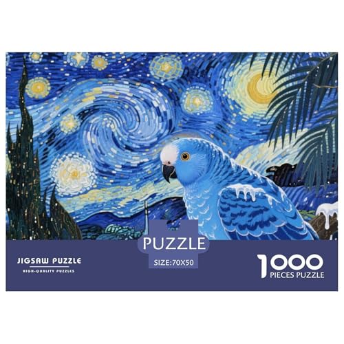 Puzzle Blauer Papagei Mit 1000 Teilen Für Erwachsene,Sternenhimmel Anspruchsvolles Spielzeug Intelligenz-Puzzle Home-Dekoration 70x50cm/1000pcs Puzzle Blauer Papagei Mit 1000 Teilen Für Erwachsene,Sternenhimmel Anspruchsvolles Spielzeug Intelligenz-Puzzle Home-Dekoration 70x50cm/1000pcs von YYVKPMLXC