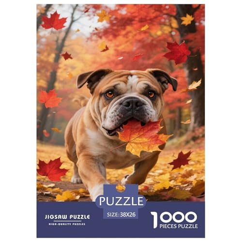 Puzzle Bulldogge 1000 Stücken Für Erwachsene,Herbstwald EIN Unmögliches Geschicklichkeitsspiel Lernspiel Spielzeug Geschenk Home-Dekoration 38x26cm/1000pcs Puzzle Bulldogge 1000 Stücken Für Erwachsene,Herbstwald EIN Unmögliches Geschicklichkeitsspiel Lernspiel Spielzeug Geschenk Home-Dekoration 38x26cm/1000pcs von YYVKPMLXC