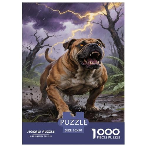 Puzzle Bulldogge Mit 1000 Teilen Für Erwachsene,Forest Sturm EIN Unmögliches Geschicklichkeitsspiel Lernspiel Spielzeug Geschenk Home-Dekoration 70x50cm/1000pcs Puzzle Bulldogge Mit 1000 Teilen Für Erwachsene,Forest Sturm EIN Unmögliches Geschicklichkeitsspiel Lernspiel Spielzeug Geschenk Home-Dekoration 70x50cm/1000pcs von YYVKPMLXC