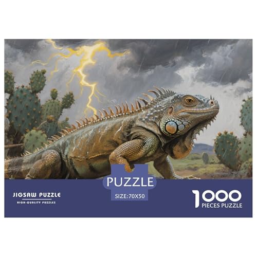 Puzzle Chamäleon Mit 1000 Teilen Für Erwachsene,Gewitterwüste EIN Unmögliches Geschicklichkeitsspiel Lernspiel Spielzeug Geschenk Home-Dekoration 70x50cm/1000pcs Puzzle Chamäleon Mit 1000 Teilen Für Erwachsene,Gewitterwüste EIN Unmögliches Geschicklichkeitsspiel Lernspiel Spielzeug Geschenk Home-Dekoration 70x50cm/1000pcs von YYVKPMLXC