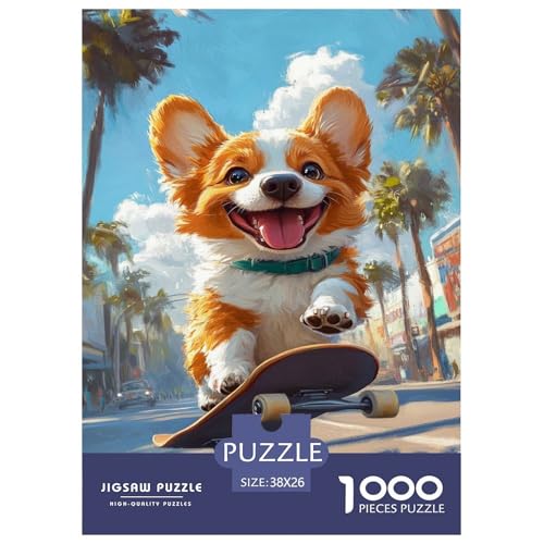 Puzzle Corgi Aus 1000 Stücken Für Erwachsene,Stadtstraße EIN Unmögliches Geschicklichkeitsspiel, Lernspiel Spielzeug Geschenk Home-Dekoration 38x26cm/1000pcs Puzzle Corgi Aus 1000 Stücken Für Erwachsene,Stadtstraße EIN Unmögliches Geschicklichkeitsspiel, Lernspiel Spielzeug Geschenk Home-Dekoration 38x26cm/1000pcs von YYVKPMLXC