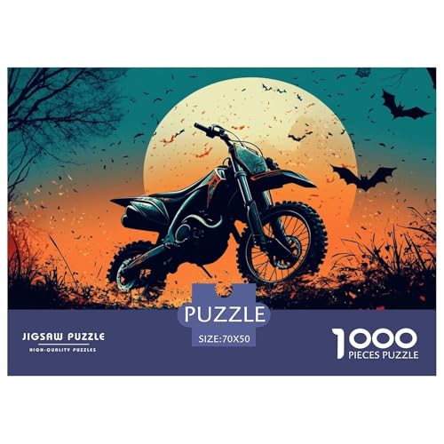 Puzzle Crossmotorrad Aus 1000 Stücken Für Erwachsene,Fledermäuse EIN Unmögliches Geschicklichkeitsspiel, Lernspiel Spielzeug Geschenk Home-Dekoration 70x50cm/1000pcs Puzzle Crossmotorrad Aus 1000 Stücken Für Erwachsene,Fledermäuse EIN Unmögliches Geschicklichkeitsspiel, Lernspiel Spielzeug Geschenk Home-Dekoration 70x50cm/1000pcs von YYVKPMLXC