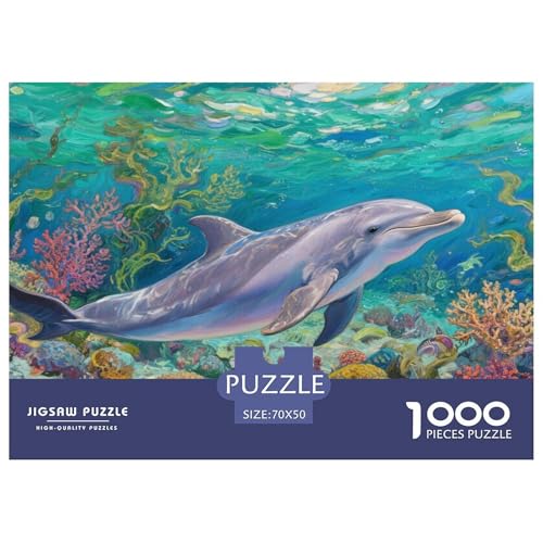 Puzzle Delfin Mit 1000 Teilen Für Erwachsene,Korallenriff Anspruchsvolles Spielzeug Lernspiel Spielzeug Geschenk Home-Dekoration 70x50cm/1000pcs Puzzle Delfin Mit 1000 Teilen Für Erwachsene,Korallenriff Anspruchsvolles Spielzeug Lernspiel Spielzeug Geschenk Home-Dekoration 70x50cm/1000pcs von YYVKPMLXC