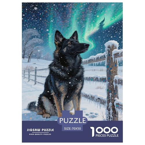 Puzzle Deutscher Schäferhund Aus 1000 Stücken Für Erwachsene,Nordlicht EIN Unmögliches Geschicklichkeitsspiel, Lernspiel Spielzeug Geschenk Home-Dekoration 70x50cm/1000pcs Puzzle Deutscher Schäferhund Aus 1000 Stücken Für Erwachsene,Nordlicht EIN Unmögliches Geschicklichkeitsspiel, Lernspiel Spielzeug Geschenk Home-Dekoration 70x50cm/1000pcs von YYVKPMLXC
