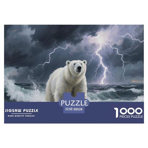 Puzzle Eisbär Mit 1000 Teilen Für Erwachsene,Gewittermeer Anspruchsvolles Spielzeug Lernspiel Spielzeug Geschenk Home-Dekoration 38x26cm/1000pcs Puzzle Eisbär Mit 1000 Teilen Für Erwachsene,Gewittermeer Anspruchsvolles Spielzeug Lernspiel Spielzeug Geschenk Home-Dekoration 38x26cm/1000pcs von YYVKPMLXC