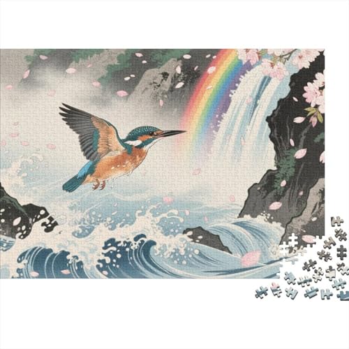 Puzzle Eisvogel Mit 1000 Teilen Für Erwachsene,Landschaftskünstlerische Vorstellung EIN Unmögliches Geschicklichkeitsspiel Lernspiel Spielzeug Geschenk Home-Dekoration 1000pcs (75x50cm) von YYVKPMLXC