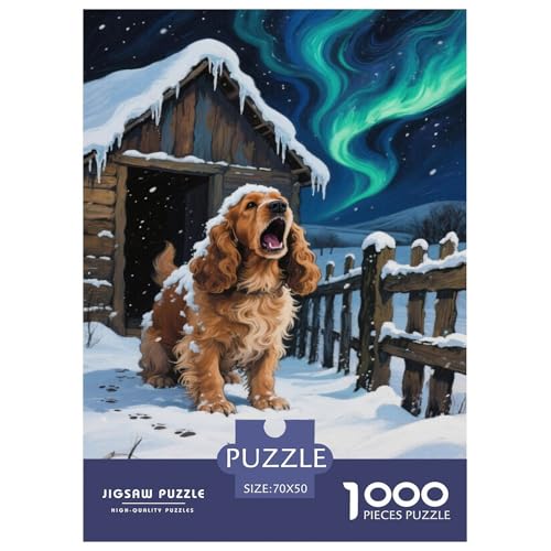 Puzzle Englischer Cocker-Spaniel 1000 Stücken Für Erwachsene,Nordlicht EIN Unmögliches Geschicklichkeitsspiel Lernspiel Spielzeug Geschenk Home-Dekoration 70x50cm/1000pcs Puzzle Englischer Cocker-Spaniel 1000 Stücken Für Erwachsene,Nordlicht EIN Unmögliches Geschicklichkeitsspiel Lernspiel Spielzeug Geschenk Home-Dekoration 70x50cm/1000pcs von YYVKPMLXC