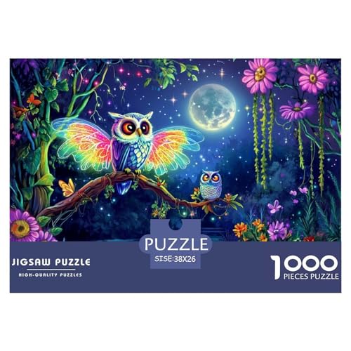 Puzzle Eule 1000 Stücken Für Erwachsene,Nacht EIN Unmögliches Geschicklichkeitsspiel Lernspiel Spielzeug Geschenk Home-Dekoration 38x26cm/1000pcs Puzzle Eule 1000 Stücken Für Erwachsene,Nacht EIN Unmögliches Geschicklichkeitsspiel Lernspiel Spielzeug Geschenk Home-Dekoration 38x26cm/1000pcs von YYVKPMLXC