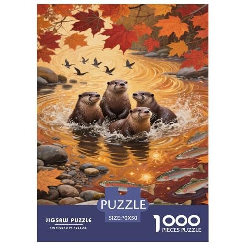 Puzzle Europäische Otter Mit 1000 Teilen Für Erwachsene,Natürliches Wasserbild Herausforderungsspielzeug Denksport-Puzzle Home-Dekoration 70x50cm/1000pcs Puzzle Europäische Otter Mit 1000 Teilen Für Erwachsene,Natürliches Wasserbild Herausforderungsspielzeug Denksport-Puzzle Home-Dekoration 70x50cm/1000pcs von YYVKPMLXC