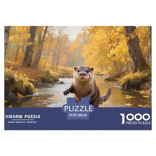 Puzzle Flussotter Aus 1000 Stücken Für Erwachsene,Herbstbach EIN Unmögliches Geschicklichkeitsspiel, Lernspiel Spielzeug Geschenk Home-Dekoration 38x26cm/1000pcs Puzzle Flussotter Aus 1000 Stücken Für Erwachsene,Herbstbach EIN Unmögliches Geschicklichkeitsspiel, Lernspiel Spielzeug Geschenk Home-Dekoration 38x26cm/1000pcs von YYVKPMLXC