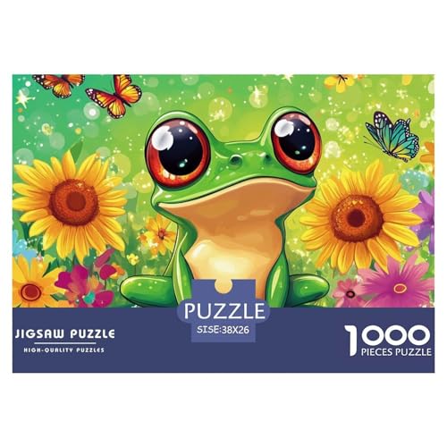 Puzzle Frosch 1000 Stücken Für Erwachsene,Schmetterlinge EIN Unmögliches Geschicklichkeitsspiel Lernspiel Spielzeug Geschenk Home-Dekoration 38x26cm/1000pcs Puzzle Frosch 1000 Stücken Für Erwachsene,Schmetterlinge EIN Unmögliches Geschicklichkeitsspiel Lernspiel Spielzeug Geschenk Home-Dekoration 38x26cm/1000pcs von YYVKPMLXC