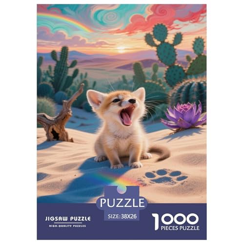 Puzzle Fuchs Mit 1000 Teilen Für Erwachsene,Wüstenlandschaft EIN Unmögliches Geschicklichkeitsspiel Lernspiel Spielzeug Geschenk Home-Dekoration 38x26cm/1000pcs Puzzle Fuchs Mit 1000 Teilen Für Erwachsene,Wüstenlandschaft EIN Unmögliches Geschicklichkeitsspiel Lernspiel Spielzeug Geschenk Home-Dekoration 38x26cm/1000pcs von YYVKPMLXC