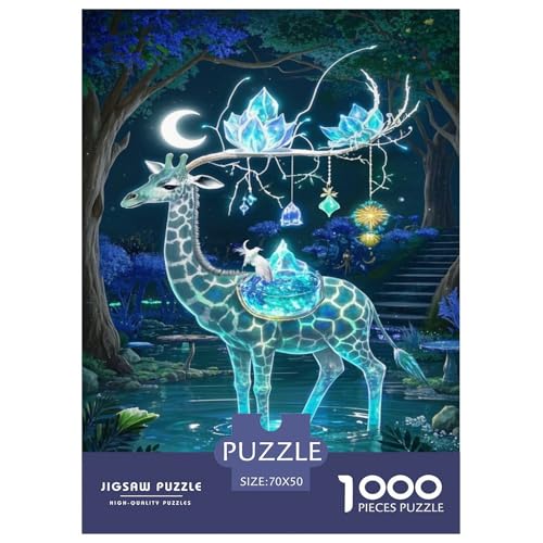 Puzzle Giraffe Mit 1000 Teilen Für Erwachsene,Kristall-Element EIN Unmögliches Geschicklichkeitsspiel Lernspiel Spielzeug Geschenk Home-Dekoration 70x50cm/1000pcs Puzzle Giraffe Mit 1000 Teilen Für Erwachsene,Kristall-Element EIN Unmögliches Geschicklichkeitsspiel Lernspiel Spielzeug Geschenk Home-Dekoration 70x50cm/1000pcs von YYVKPMLXC