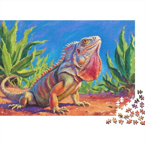 Puzzle Grüne Iguane Mit 1000 Teilen Für Erwachsene,Sukkulente Pflanze EIN Unmögliches Geschicklichkeitsspiel Familien-Puzzlespiel Home-Dekoration 1000pcs (75x50cm) von YYVKPMLXC