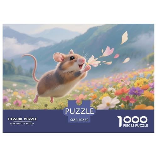 Puzzle Hamster Aus 1000 Stücken Für Erwachsene,Spring Blumenfeldszene EIN Unmögliches Geschicklichkeitsspiel, Lernspiel Spielzeug Geschenk Home-Dekoration 70x50cm/1000pcs Puzzle Hamster Aus 1000 Stücken Für Erwachsene,Spring Blumenfeldszene EIN Unmögliches Geschicklichkeitsspiel, Lernspiel Spielzeug Geschenk Home-Dekoration 70x50cm/1000pcs von YYVKPMLXC