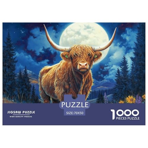 Puzzle Hochlandrind Mit 1000 Teilen Für Erwachsene, Anspruchsvolles Spielzeug Lernspiel Spielzeug Geschenk Home-Dekoration 70x50cm/1000pcs Puzzle Hochlandrind Mit 1000 Teilen Für Erwachsene, Anspruchsvolles Spielzeug Lernspiel Spielzeug Geschenk Home-Dekoration 70x50cm/1000pcs von YYVKPMLXC